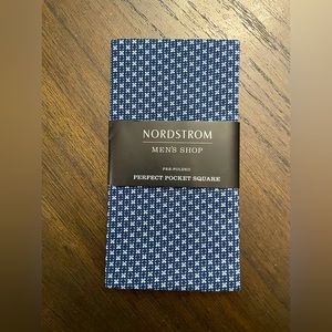 Nordstrom Perfect Pocket Square // Blue “X” pattern
